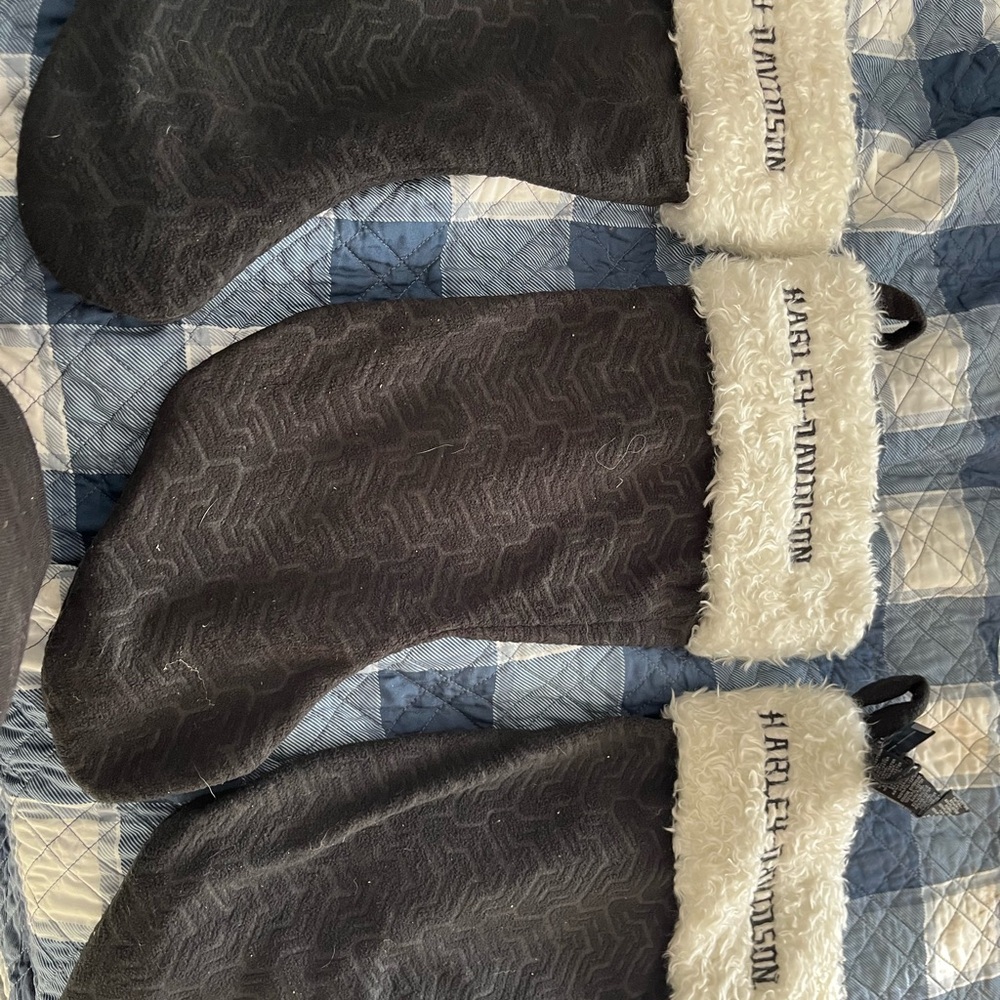 3- Harley-Davidson Black and White Holiday Stocking